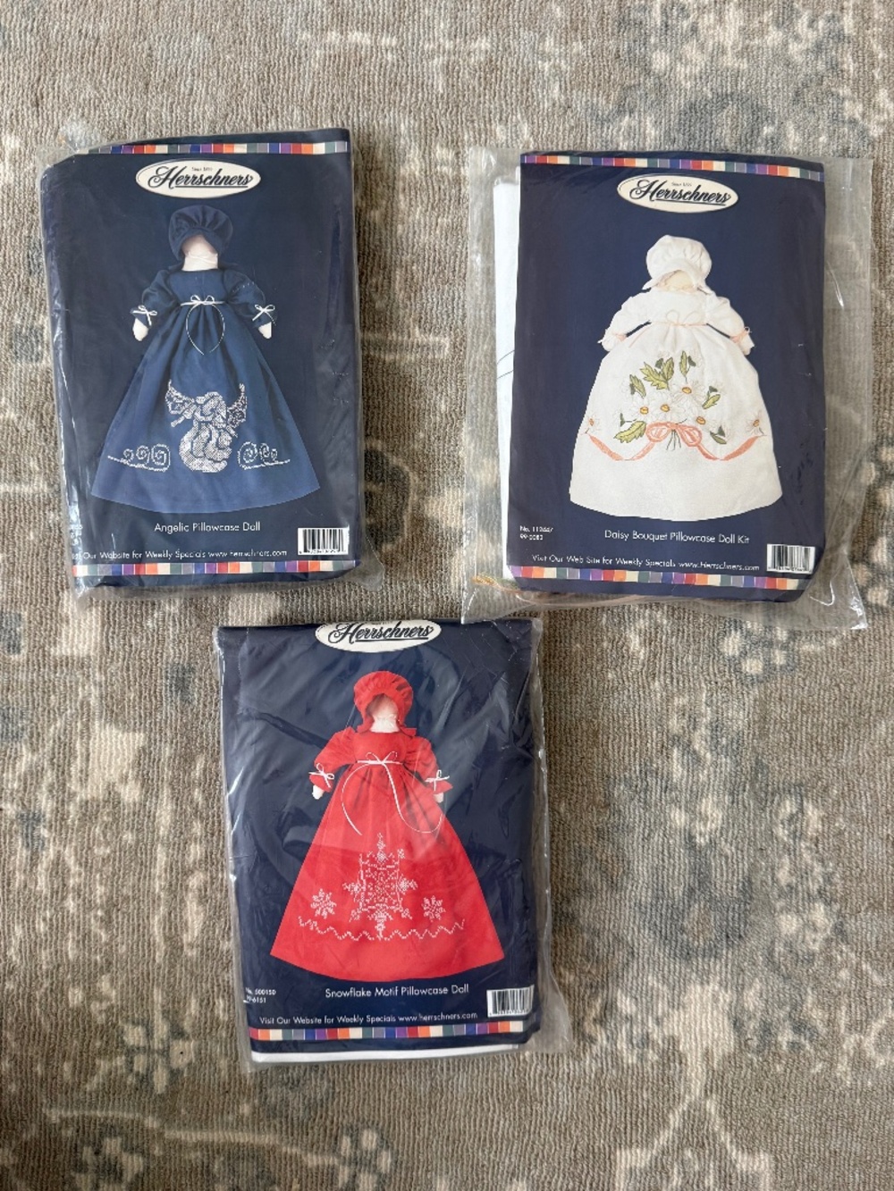 Pillowcase Doll Motif Needlepoint Kits by Herrschners (3)